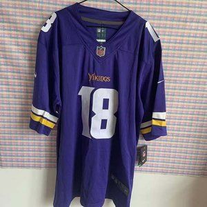 NFL Minnesota Vikings 18# Justin Jefferson On Field Nike Jersey